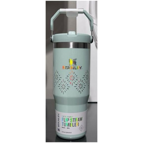 Stanley Ice Flow Flip Straw Tumbler 30oz, SEAGLASS GLOSS; HOLIDAY DESIGN! - Picture 1 of 4